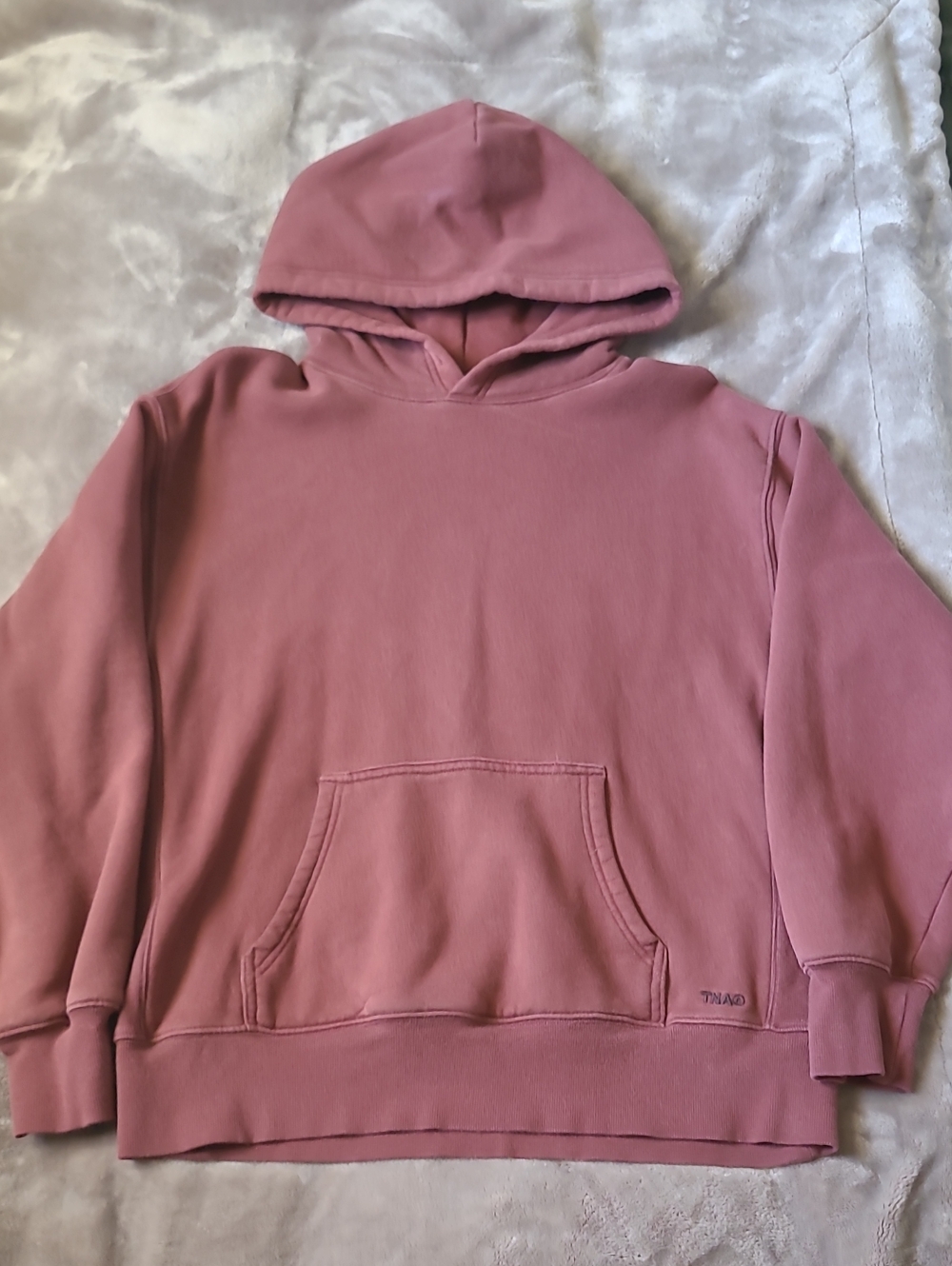 TNA Womens Burgundy Hooded Sweatshirt